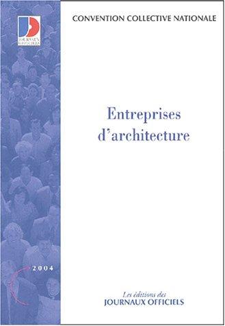 Entreprises d'architecture : convention collective nationale du 27 février 2003 étendue par arrêté du 6 janvier 2004