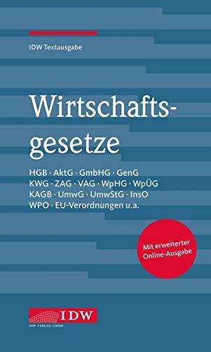 Wirtschaftsgesetze, 35. Auflage: IDW Textausgabe