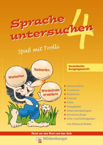 Sprache untersuchen - Spaß mit Trolli 4: Vereinfachte Ausgangsschrift