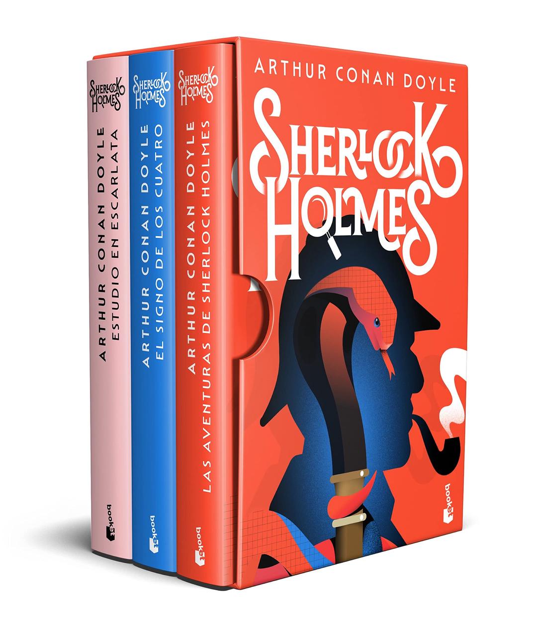 Estuche Sherlock Holmes (Arthur Conan Doyle): Estudio en escarlata, El signo de los cuatro y Las aventuras de Sherlock Holmes (Biblioteca Sherlock Holmes)