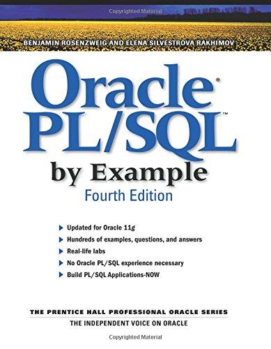 Oracle PL/SQL by Example (4th Edition) (Prentice Hall Professional Oracle)