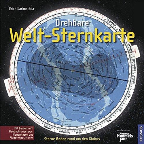 Drehbare Welt-Sternkarte: Für den nördlichen und südlichen Sternenhimmel