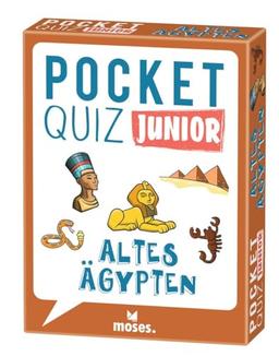 moses. Pocket Quiz Junior Altes Ägypten, Das Kinderquiz mit 100 Fragen und Fakten rund um Pyramiden, Sagen und Sehenswürdigkeiten, Kompaktes Rate-Quiz für Kinder ab 8 Jahren