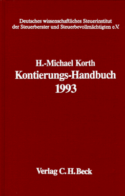 Kontierungs- Handbuch 1993