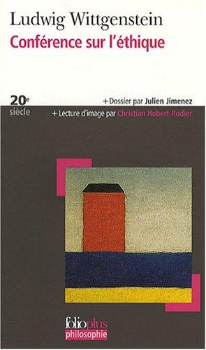 Conférence sur l'éthique. Notes sur des conversations avec Wittgenstein