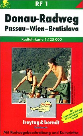 Freytag Berndt Radtourenkarten, Donauradweg, Passau-Wien-Bratislava