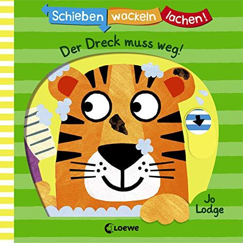 Schieben, Wackeln, Lachen! - Der Dreck muss weg!: Pappbilderbuch ab 2 Jahre