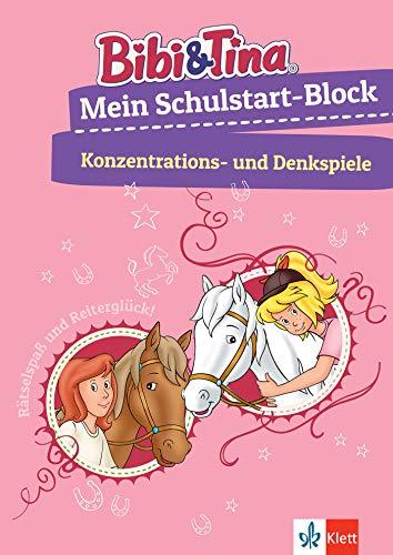 Bibi & Tina: Mein Schulstart-Block Konzentrations- und Denkspiele: Vorschule, ab 5 Jahren