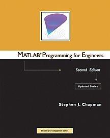 MATLAB Programming for Engineers