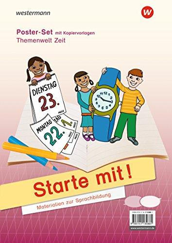 Starte mit! - Materialien zur Sprachbildung: Posterset Zeit