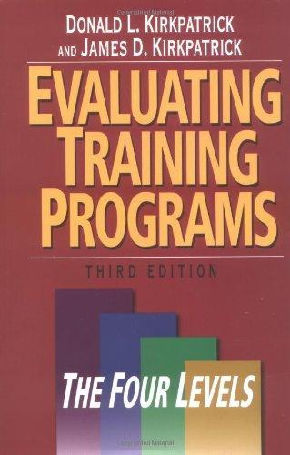 Evaluating Training Programs: The Four Levels