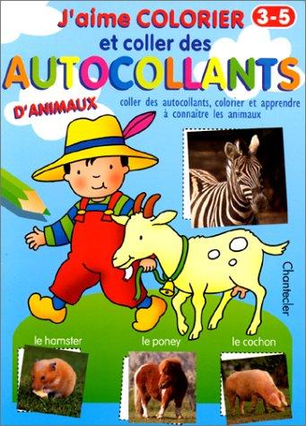 J'aime colorier et coller des autocollants d'animaux (3-5 a.