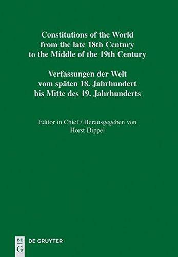 Constitutions of the World from the late 18th Century to the Middle of  the 19th Century. The  Americas. Constitutional Documents of Mexico 1814-1849: Querétaro -  Zacatecas