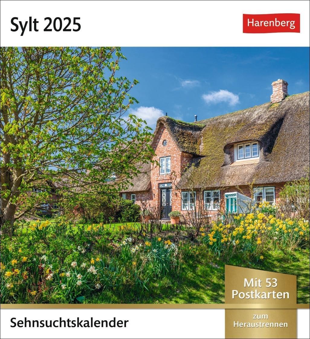 Sylt Sehnsuchtskalender 2025 - Wochenkalender mit 53 Postkarten: Reise-Kalender mit 53 Postkarten voll traumhafter Urlaubs-Fotos. Sylt für den ... Wochenkalender (Sehnsuchtskalender Harenberg)