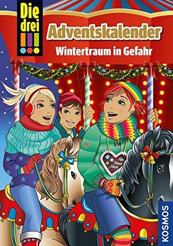 Die drei !!!, Wintertraum in Gefahr: Adventskalenderbuch mit Extra Geschenkpapier