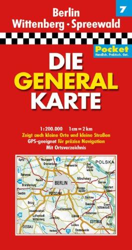 Die Generalkarte Pocket Berlin, Wittenberg, Spreewald 1:200 000