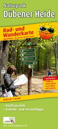 Rad- und Wanderkarte Naturpark Dübener Heide:Mit Ausflugszielen, Einkehr- & Freizeittipps, wetterfest, reißfest, abwischbar, GPS-genau. 1:60000