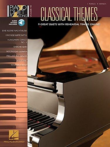 Piano Duet Play-Along Volume 40: Classical Themes: Noten, CD für Klavier