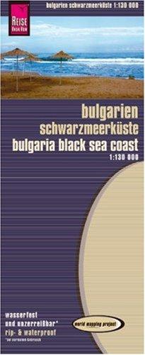 Bulgarien Schwarzmeerküste 1 : 130.000: Kartenbild 2seitig, mit kyrillischer Schrift, klassifiziertes Straßennetz, Ortsindex, GPS-tauglich, Kartenbild ... Ortsindex, GPS-tauglich, reiß- und wasserfest