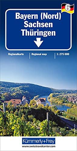 Bayern Nord Sachsen Nr. 6 1:275 000: Regionalkarte Deutschland 1:275 000 (Kümmerly+Frey Regionalkarten)