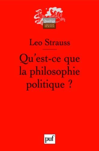 Qu'est-ce que la philosophie politique ?