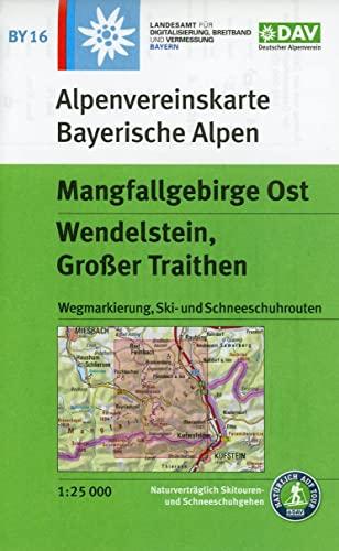 Mangfallgebirge Ost, Wendelstein, Großer Traithen: Wegmarkierung, Ski- und Schneeschuhrouten (Alpenvereinskarten)