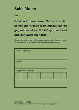 Schießbuch für Sportschützen und Behörden - BW Style