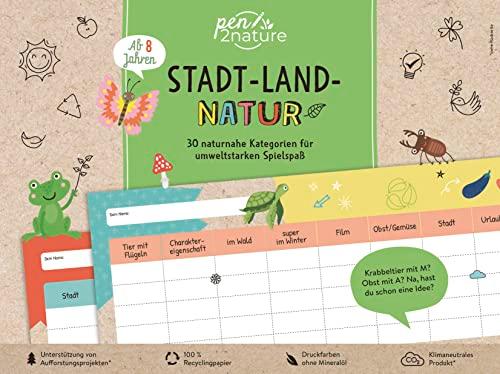 Stadt-Land-Natur. Block für Kinder ab 8 Jahren: pen2nature: 100% Recyclingpapier • klimaneutrales Produkt • unterstützt Aufforstungsprojekte (pen2nature family)