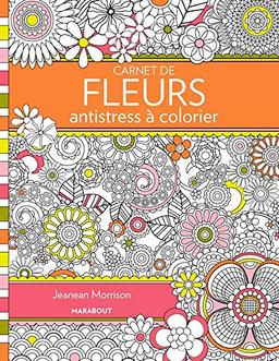 Carnet de fleurs antistress à colorier