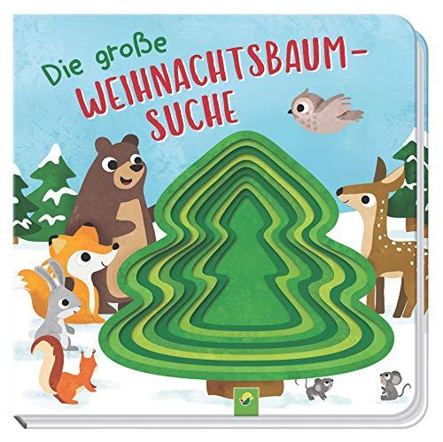 Die große Weihnachtsbaumsuche: Pappebuch mit Gucklochstanzung