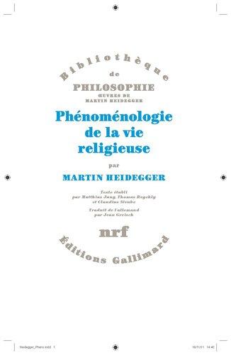 Phénoménologie de la vie religieuse