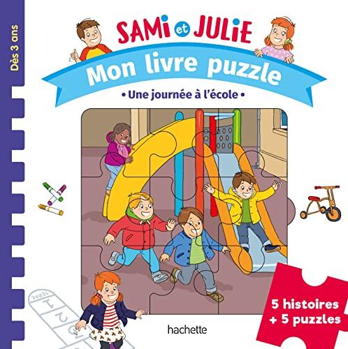 Une journée à l'école : 5 histoires + 5 puzzles