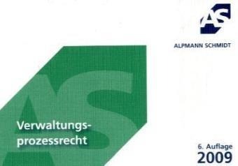 Verwaltungsprozessrecht (VerwProzR). Karteikarten