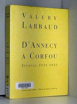 D'Annecy à Corfou : journal 1931-1932