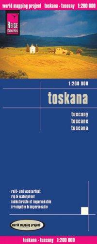 Reise Know-How Landkarte Toscana, Tuscany (1:200.000): world mapping project: Kartenbild 2seitig, klassifiziertes Straßennetz, Ortsindex, GPS-tauglich, wasserfest imprägniert