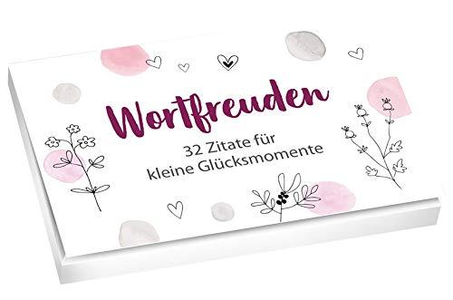 Wortfreuden - Textkarten: 32 Zitate für kleine Glücksmomente