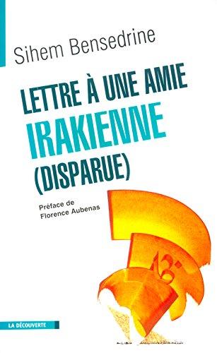 Lettre à une amie irakienne (disparue)