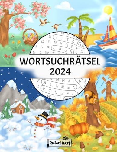 Wortsuchrätsel 2024: Rätselbuch mit 366 datierten Wortsuchrätseln für Erwachsene und Senioren