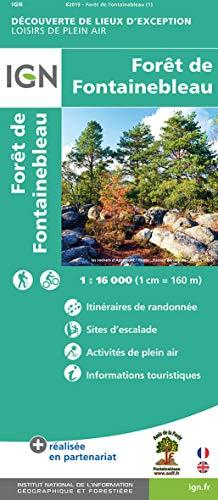 Forêt de Fontainebleau 1:16 000: Itinaires de randonnée / Sites d´escalade / Activés de plein air / Informations touristiques