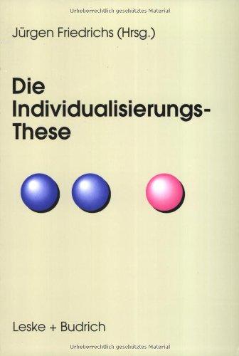 Die Individualisierungs-These