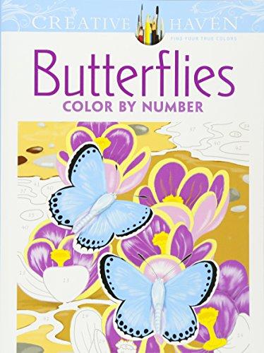 Creative Haven Butterflies Color by Number Coloring Book (Creative Haven Coloring Books)