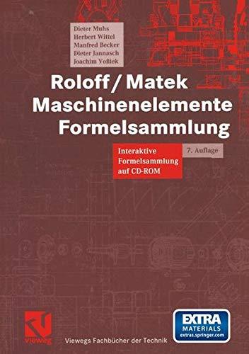 Maschinenelemente Formelsammlung. Interaktive Formelsammlung auf CD-ROM.