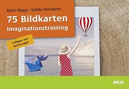 75 Bildkarten Imaginationstraining: Collagen und Zeichnungen. Mit 46-seitigem Booklet