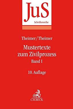 Mustertexte zum Zivilprozess Band I: Erkenntnisverfahren erster Instanz