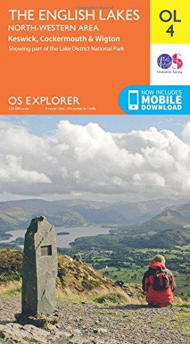 The English Lakes. North Western Area 1 : 25 000: Showing part of the Lake District National Park (OS Explorer Map)