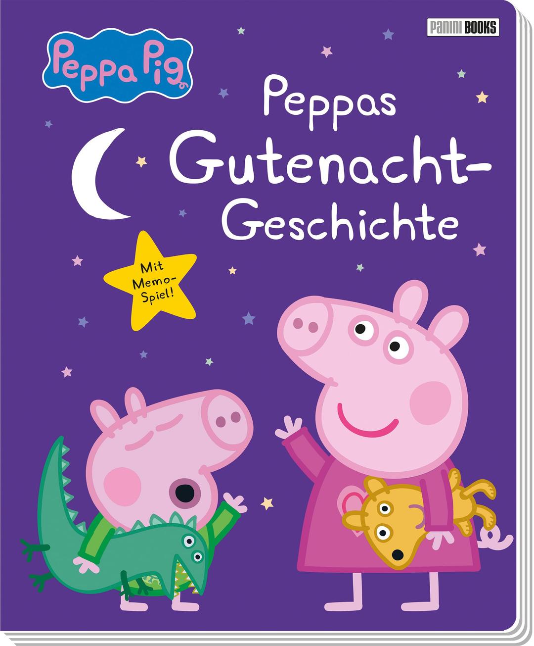 Peppa Pig: Peppas Gutenachtgeschichte: Pappbilderbuch mit Memo-Spiel!