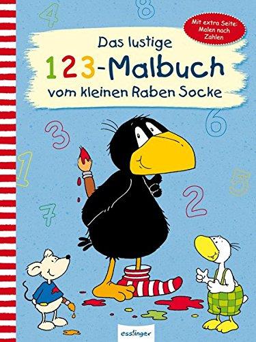 Das lustige 1 2 3 - Malbuch vom kleinen Raben Socke (Der kleine Rabe Socke, Band 23350)