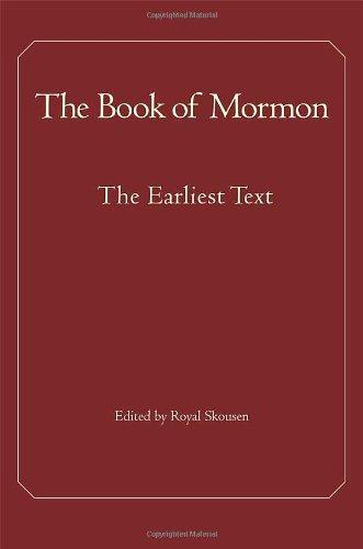 The Book of Mormon: The Earliest Text