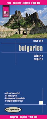 Bulgarien 1 : 400 000: Kartenbild 2seitig, klassifiziertes Straßennetz, Ortsindex, GPS-tauglich, wasserfest imprägniert