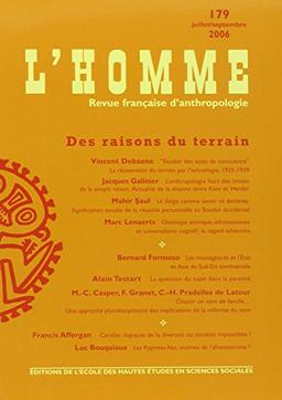 Homme (L'), n° 179. Des raisons du terrain